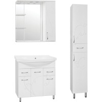 Зеркало-шкаф Style Line Эко Фьюжн Панда 80/С ЛС-00000080, 80 см, правое, подвесное, белое