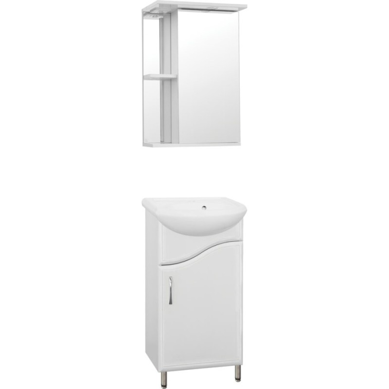 Зеркало-шкаф Style Line Эко Стандарт Николь 45/С ЛС-00000115, 45 см, левое, подвесное, белое