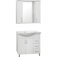 Зеркало-шкаф Style Line Эко Стандарт Панда 80/С ЛС-00000125, 80 см, подвесное, белое