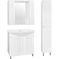 Зеркало-шкаф Style Line Канна 90/С ЛС-00000167, 90 см, белое