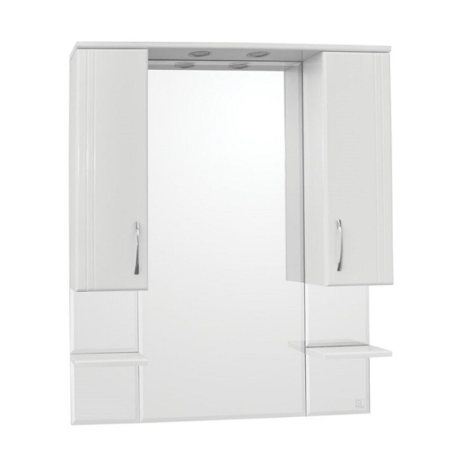 Зеркало-шкаф Style Line Эко Стандарт Энигма 90/С ЛС-00000174, 90 см, подвесное, белое