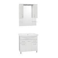 Зеркало-шкаф Style Line Эко Стандарт Энигма 90/С ЛС-00000174, 90 см, подвесное, белое