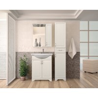 Зеркало-шкаф Style Line Олеандр-2 65/С ЛС-00000202 Люкс, 65 см, правое, подвесное, рельеф пастель
