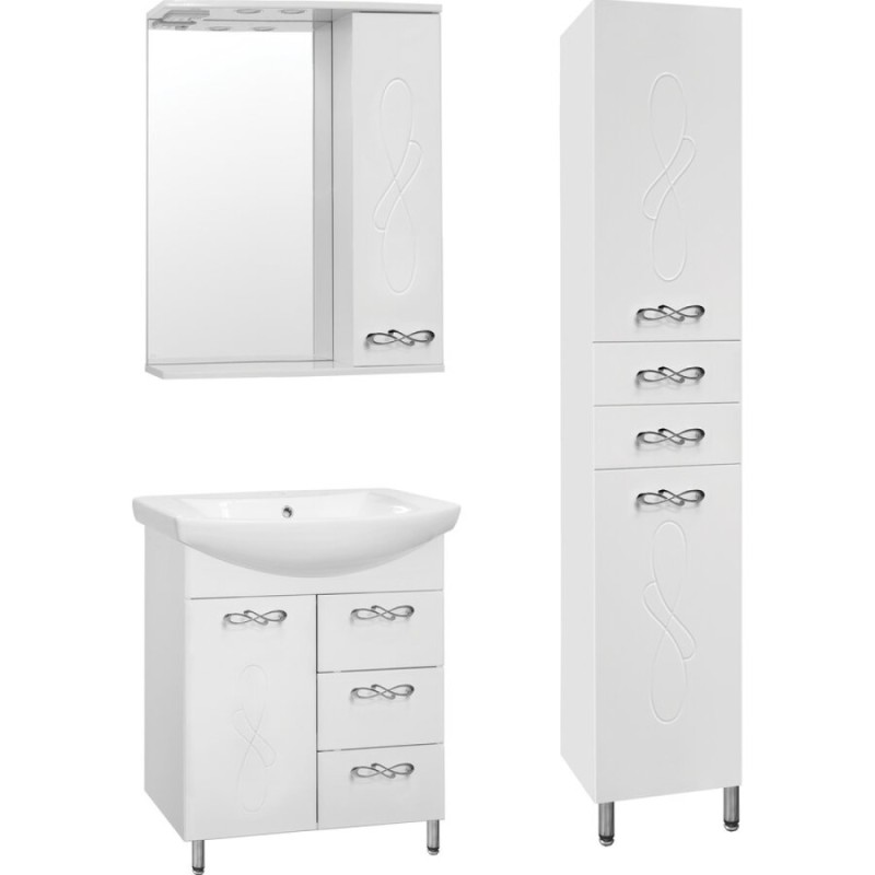 Зеркало-шкаф Style Line Венеция 65/С ЛС-00000262, 65 см, правое, подвесное, белое