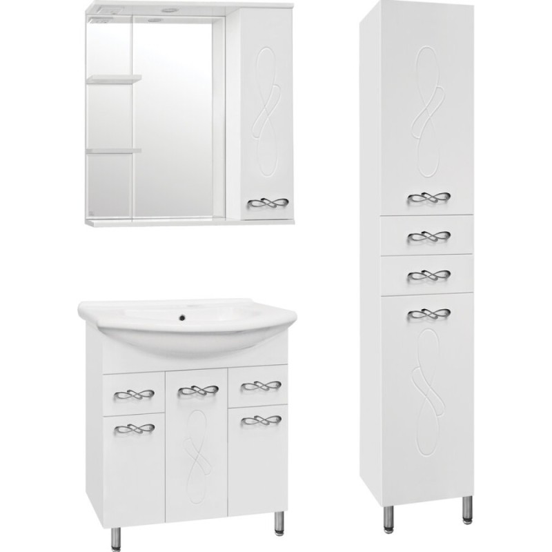 Зеркало-шкаф Style Line Венеция 75/С ЛС-00000263, 75 см, правое, подвесное, белое