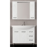 Зеркало-шкаф Style Line Венеция 90/С ЛС-00000264, 90 см, подвесное, белое