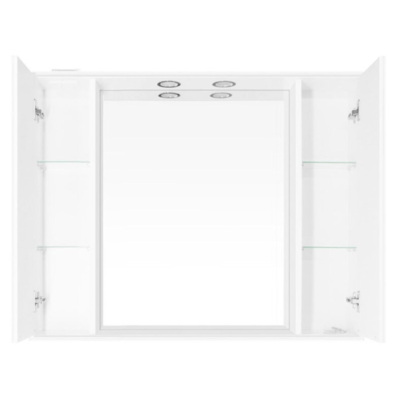 Зеркало-шкаф Style Line Жасмин 1000/С ЛС-00000586, 100 см, подвесное, белое