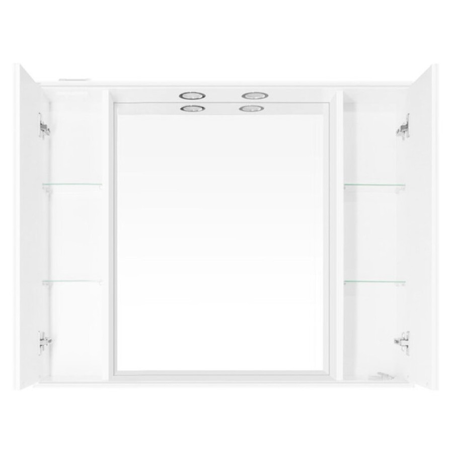 Зеркало-шкаф Style Line Жасмин 1000/С ЛС-00000586, 100 см, подвесное, белое