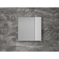 Зеркальный шкаф Style Line Стокгольм 70 см, белый рифленый софт, ЛС-00002322