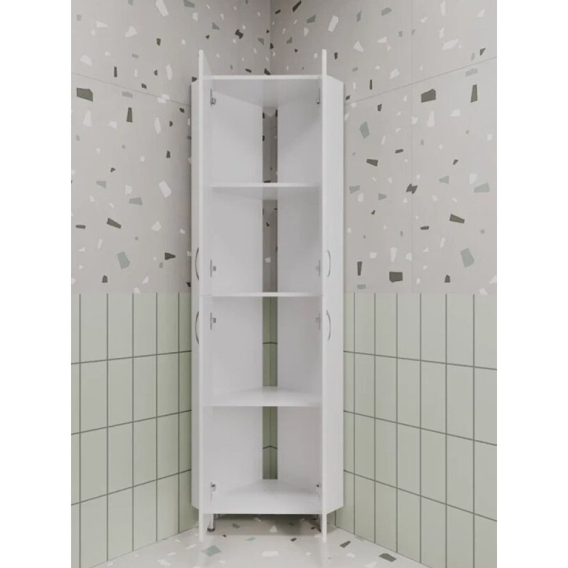 Колонна угловая Style Line Веер ЛС-00002327, 45х45х191 см, напольная, белая