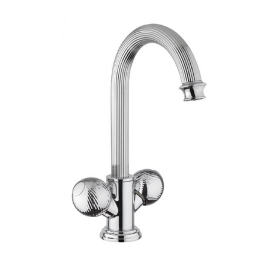 Смеситель Cezares Olimp LS2-01-Sw цвет хром, ручки квадратные Swarovski