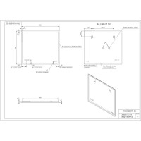 Зеркало Cersanit Led LU-LED011*80-d-Os, 80 см, LED-подсветка, сенсорный выключатель, диммер, цвет белый