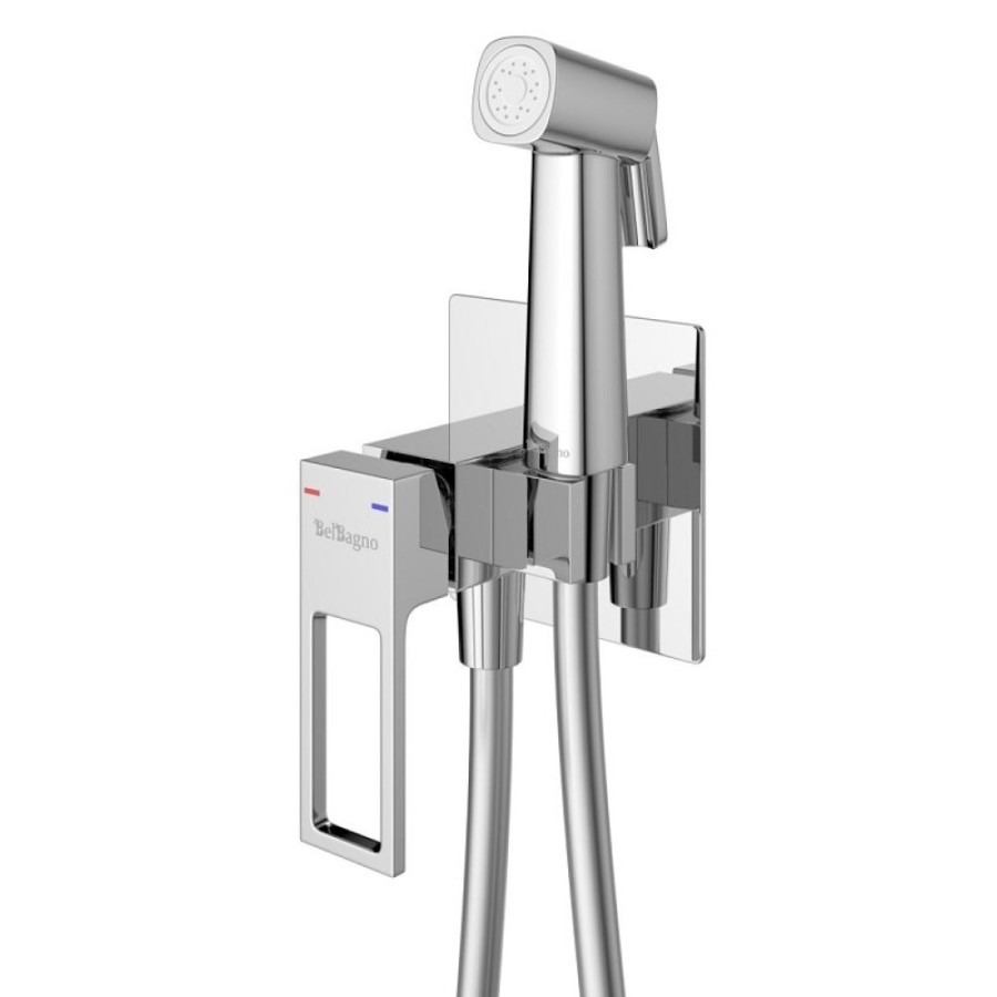Гигиенический душ BelBagno Luce LUC-HGN-CRM со смесителем, хром