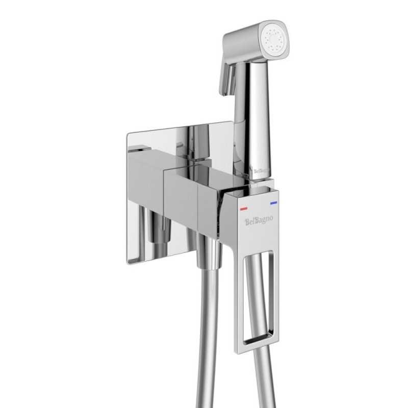 Гигиенический душ BelBagno Luce LUC-HGN-CRM со смесителем, хром