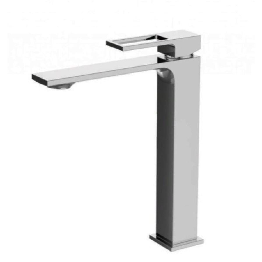 Смеситель для раковины BelBagno Luce LUC-LMC-CRM, высокий, без донного клапана, хром