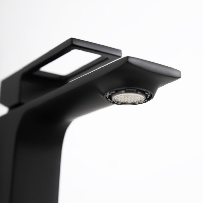 Смеситель для раковины BelBagno Luce LUC-LVM-NERO, черный матовый