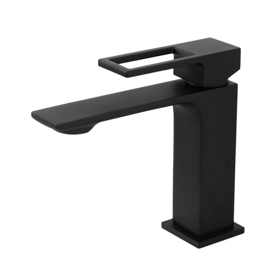 Смеситель для раковины BelBagno Luce LUC-LVM-NERO, черный матовый