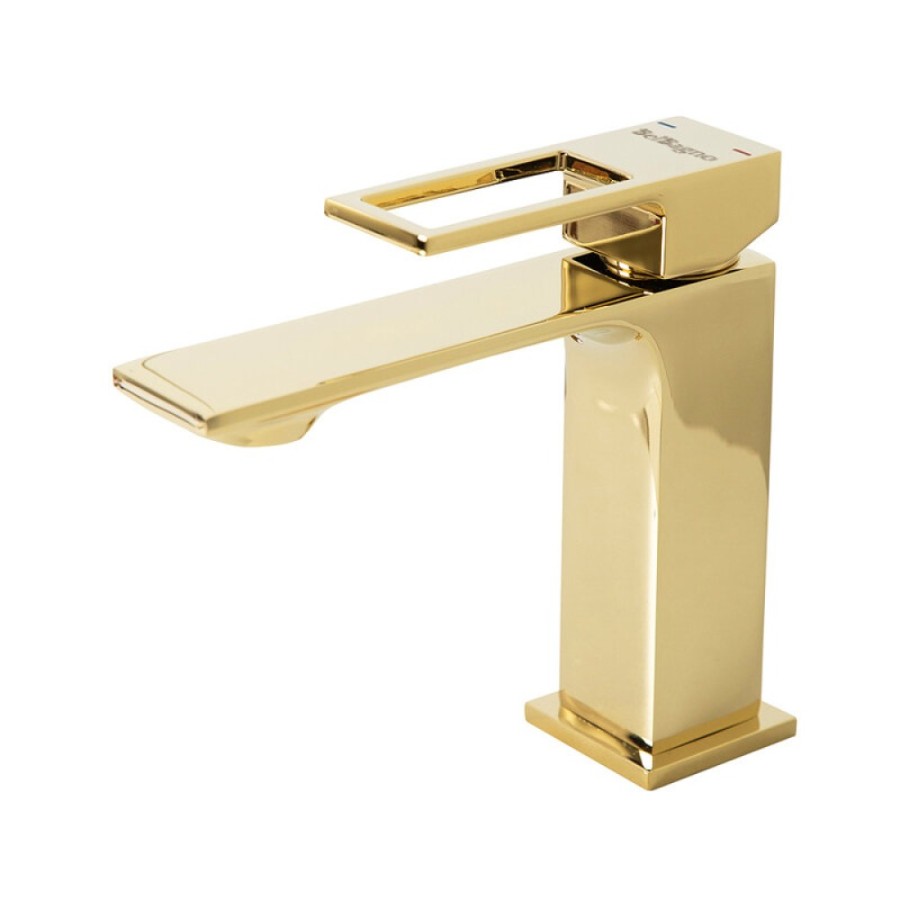 Смеситель для раковины BelBagno Luce LUC-LVM-ORO, золото