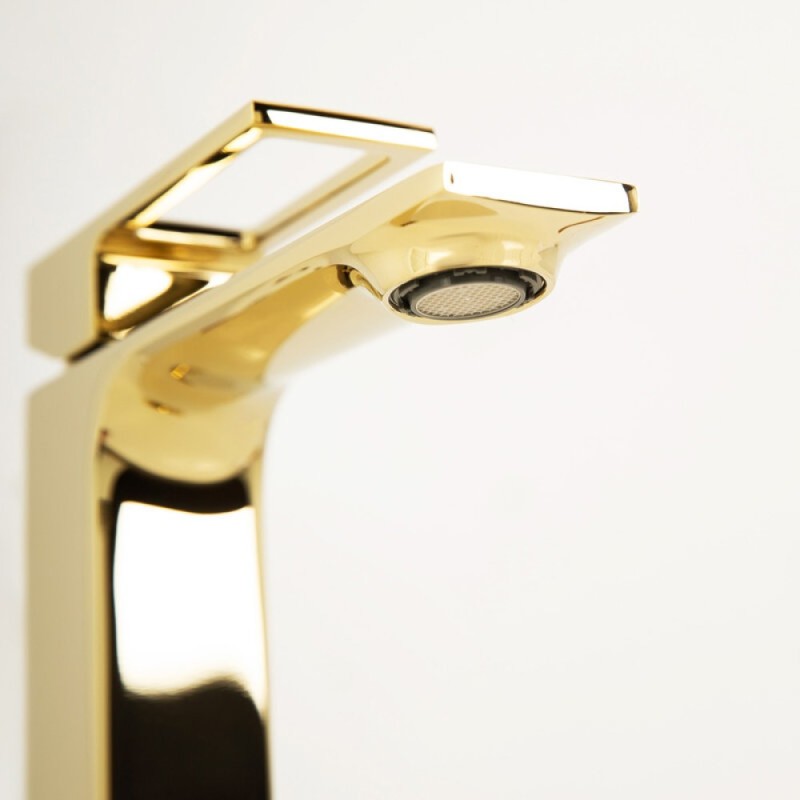 Смеситель для раковины BelBagno Luce LUC-LVM-ORO, золото