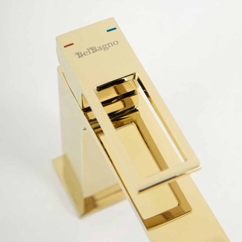 Смеситель для раковины BelBagno Luce LUC-LVM-ORO, золото