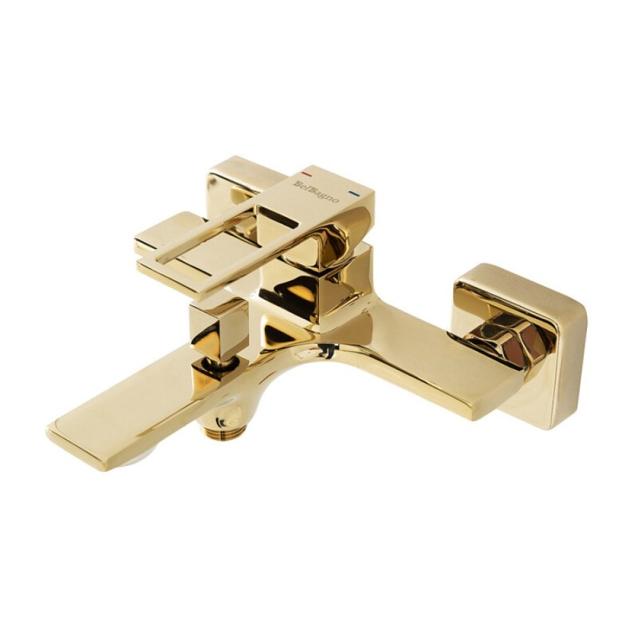 Смеситель для ванны и душа BelBagno Luce LUC-VAS-ORO, золото