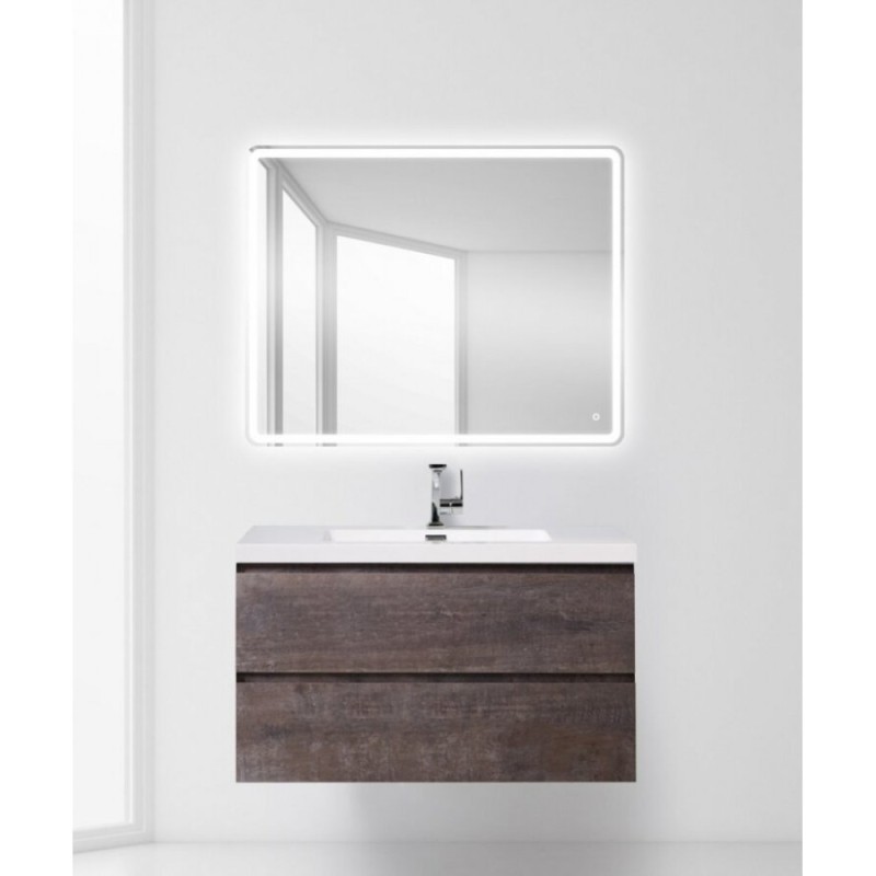 Тумба под раковину BelBagno LUCE-1000-2C-SO-PT, 100 х 48 х 50 см, цвет серый камень (stone)