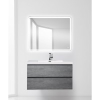 Тумба под раковину BelBagno LUCE-1000-2C-SO-SCM, 100 х 48 х 50 см, цвет серый (stucco cemento)