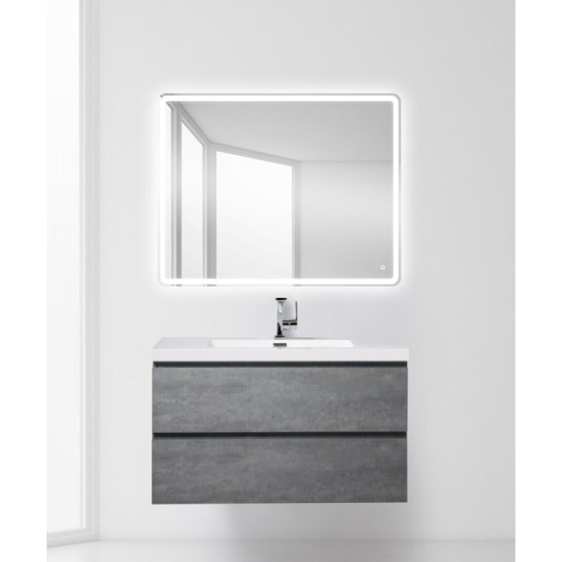 Тумба под раковину BelBagno LUCE-1000-2C-SO-SCM, 100 х 48 х 50 см, цвет серый (stucco cemento)