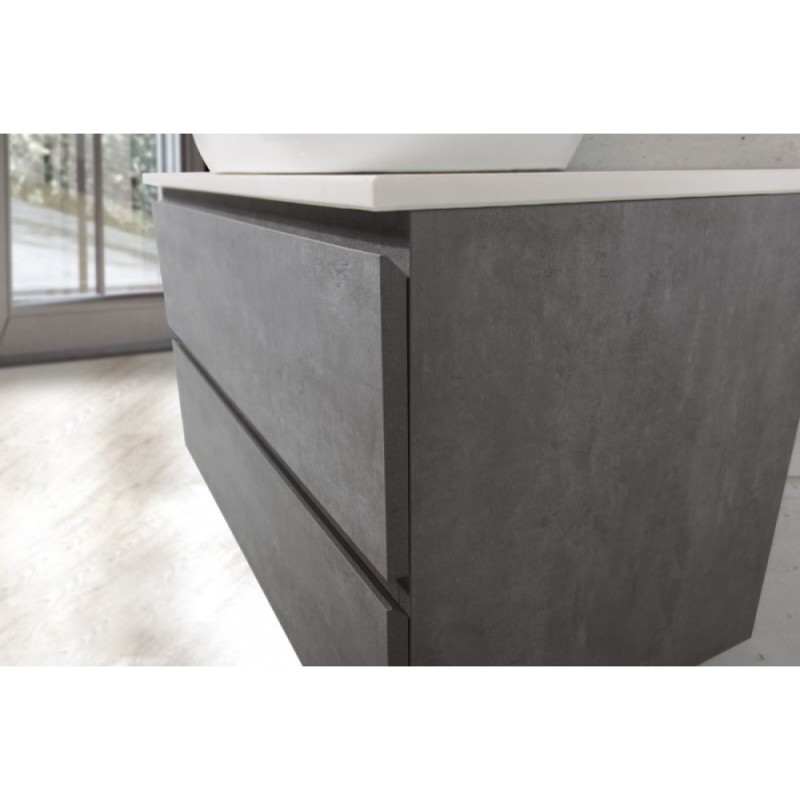 Тумба под раковину BelBagno LUCE-1000-2C-SO-SCM, 100 х 48 х 50 см, цвет серый (stucco cemento)