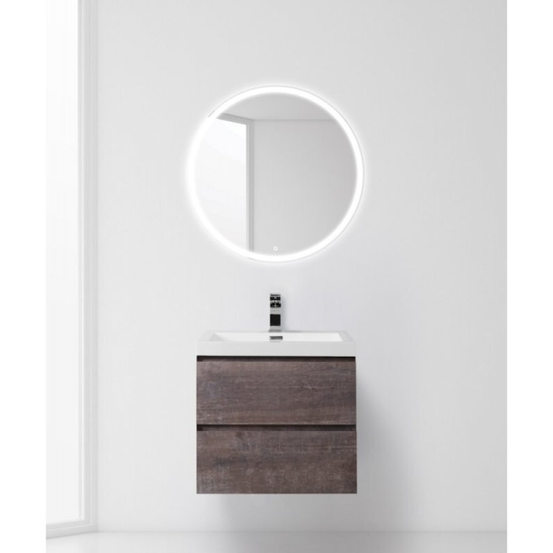 Тумба под раковину BelBagno LUCE-600-2C-SO-PT, 60 х 48 х 50 см, цвет серый камень (stone)
