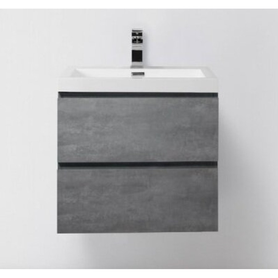 Тумба под раковину BelBagno LUCE-600-2C-SO-SCM, 60 х 48 х 50 см, цвет серый (stucco cemento)