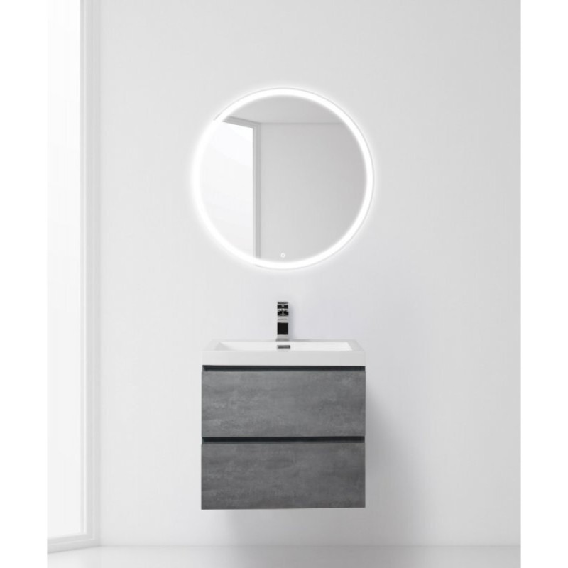 Тумба под раковину BelBagno LUCE-600-2C-SO-SCM, 60 х 48 х 50 см, цвет серый (stucco cemento)