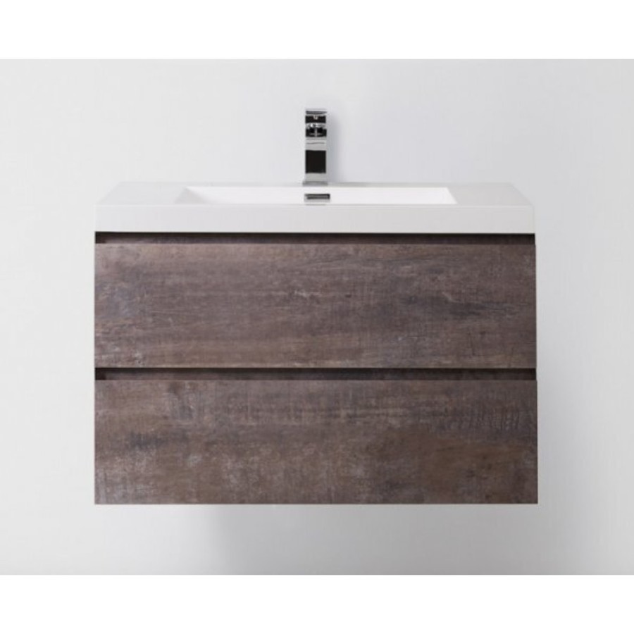 Тумба под раковину BelBagno LUCE-900-2C-SO-PT, 90 х 48 х 50 см, цвет серый камень (stone)