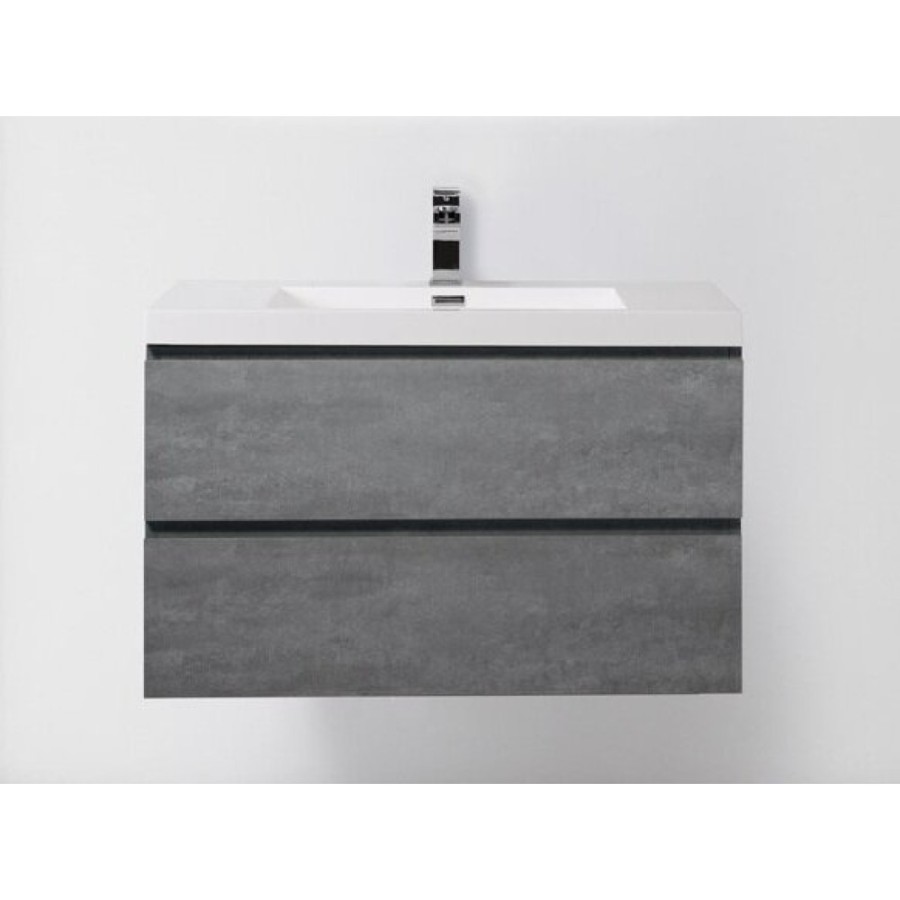 Тумба под раковину BelBagno LUCE-900-2C-SO-SCM, 90 х 48 х 50 см, цвет серый (stucco cemento)