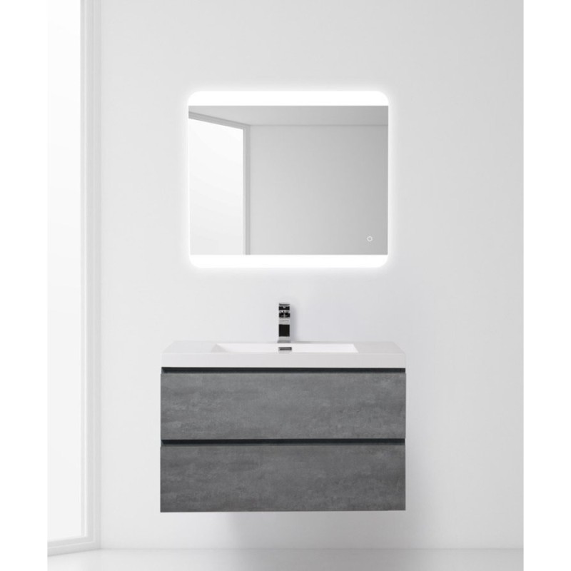 Тумба под раковину BelBagno LUCE-900-2C-SO-SCM, 90 х 48 х 50 см, цвет серый (stucco cemento)