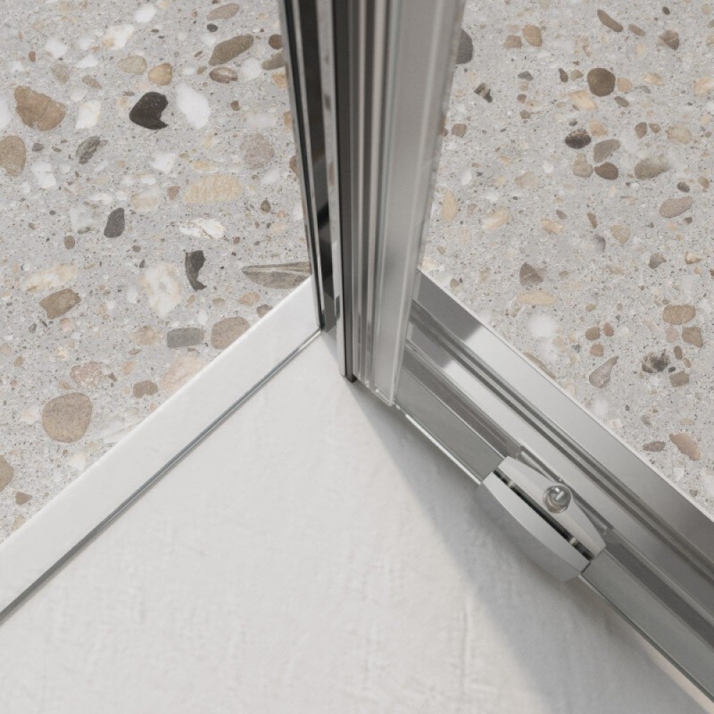 Душевой уголок BelBagno LUCE-A-1-100/100-C-Cr, 100 х 100 см, стекло прозрачное, профиль хром