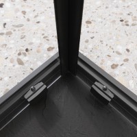 Душевой уголок BelBagno LUCE-A-2-90-C-NERO, 90 х 90 см, стекло прозрачное, профиль черный матовый