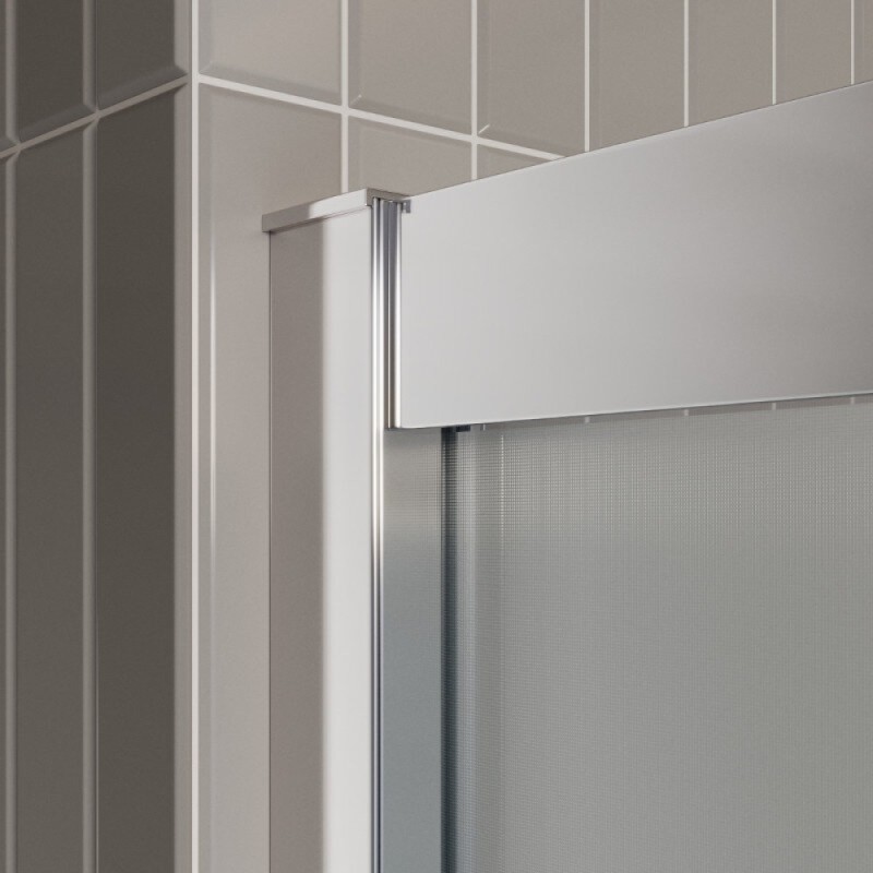 Душевой уголок BelBagno LUCE-A-2-90-P-Cr, 90 х 90 см, стекло рифленое, профиль хром