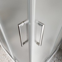Душевой уголок BelBagno LUCE-A-22-90+20-P-Cr, 110 х 110 см, стекло рифленое, профиль хром