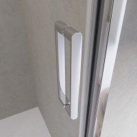 Душевой уголок BelBagno LUCE-AH-1-120/100-C-Cr, 120 х 100 см, стекло прозрачное, профиль хром