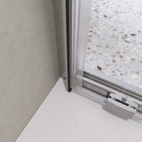 Душевой уголок BelBagno LUCE-AH-1-120/100-C-Cr, 120 х 100 см, стекло прозрачное, профиль хром