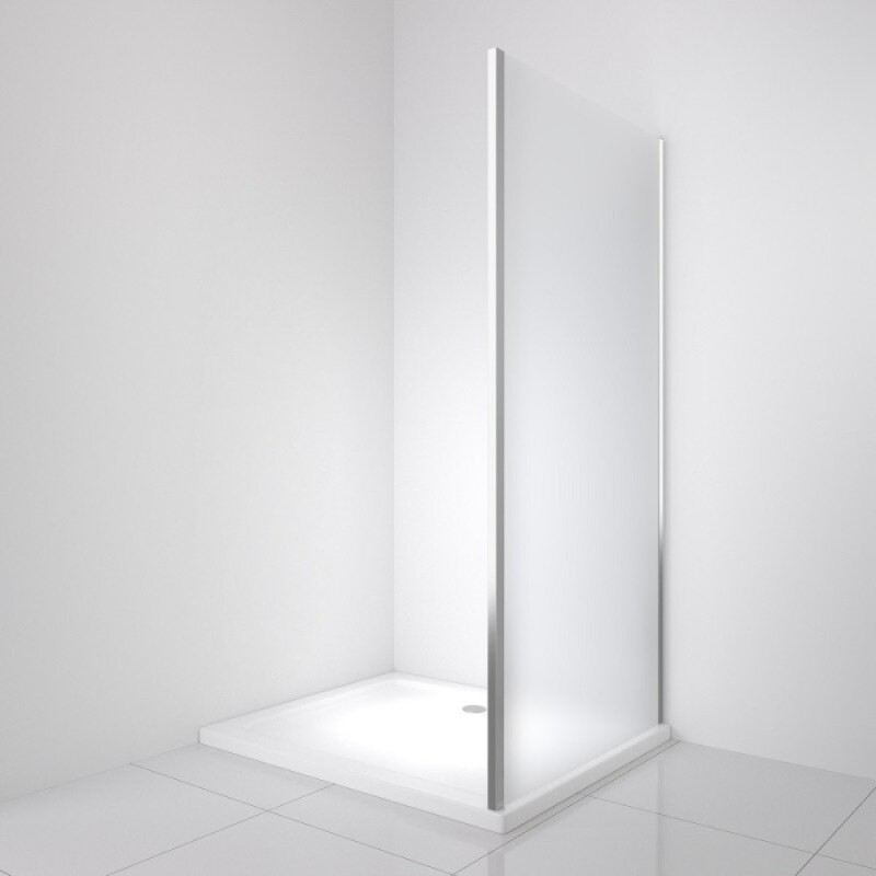 Душевой уголок BelBagno LUCE-AH-1-120/90-P-Cr, 120 х 90 см, стекло рифленое, профиль хром