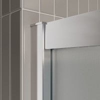 Душевой уголок BelBagno LUCE-AH-1-120/90-P-Cr, 120 х 90 см, стекло рифленое, профиль хром