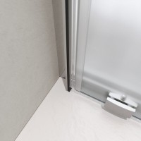Душевой уголок BelBagno LUCE-AH-1-120/90-P-Cr, 120 х 90 см, стекло рифленое, профиль хром