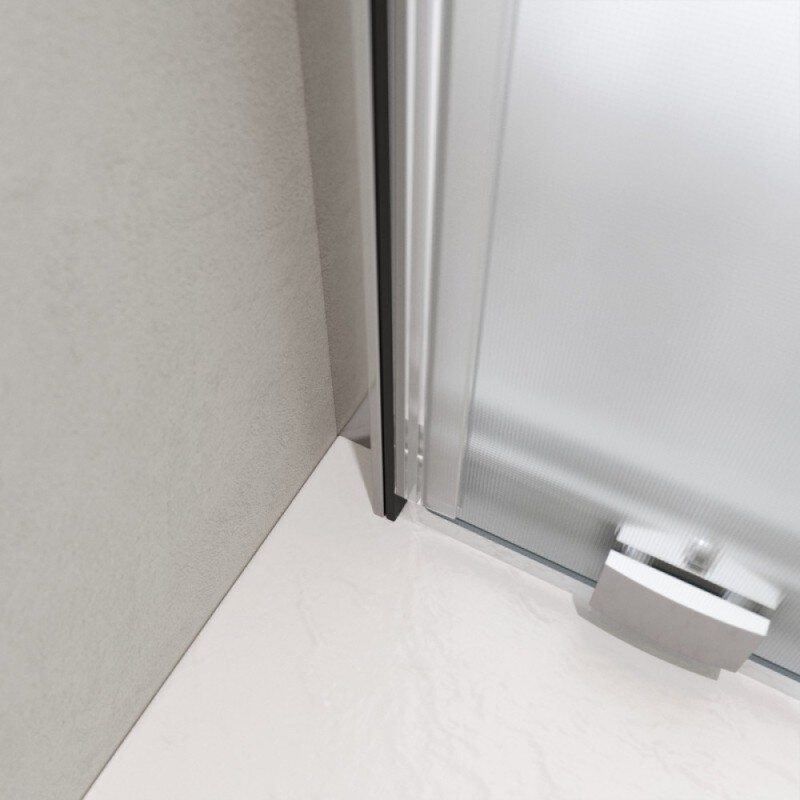 Душевой уголок BelBagno LUCE-AH-1-120/90-P-Cr, 120 х 90 см, стекло рифленое, профиль хром