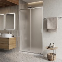 Душевой уголок BelBagno LUCE-AH-1-120/90-P-Cr, 120 х 90 см, стекло рифленое, профиль хром