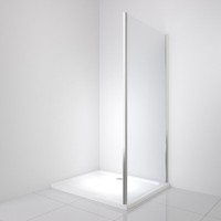 Душевой уголок BelBagno LUCE-AH-1-130/90-C-Cr, 130 х 90 см, стекло прозрачное, профиль хром