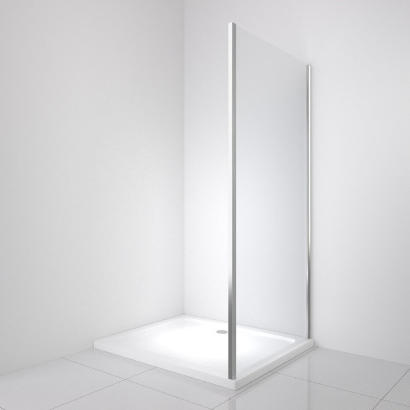 Душевой уголок BelBagno LUCE-AH-1-140/100-C-Cr, 140 х 100 см, стекло прозрачное, профиль хром