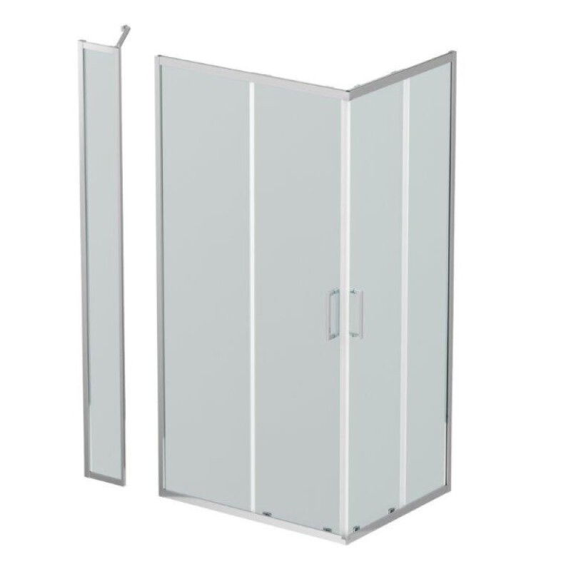 Душевой уголок BelBagno LUCE-AH-21-100/80-C-Cr, 100 х 80 см, стекло прозрачное, профиль хром