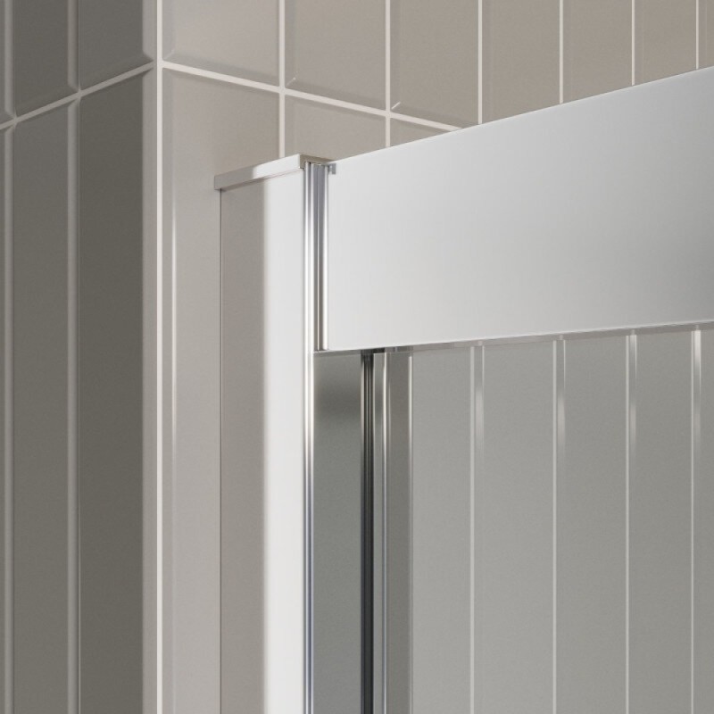Душевой уголок BelBagno LUCE-AH-22-145/115-C-Cr, 145 х 115 см, стекло прозрачное, профиль хром